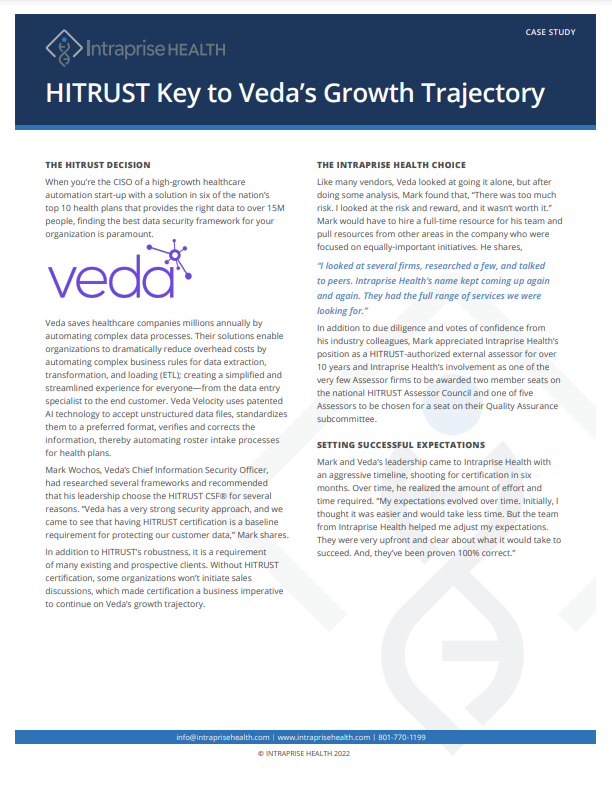 veda case study screenshot