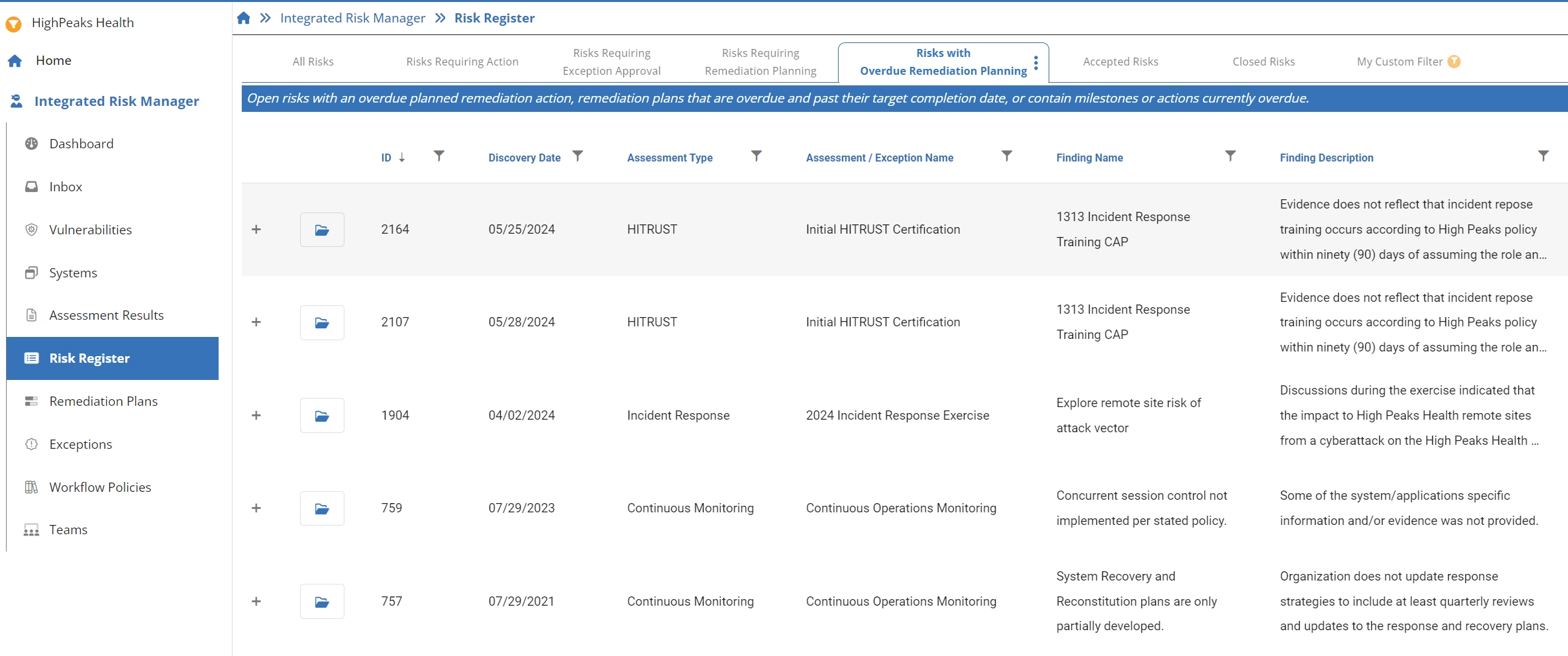 Integrated Risk Management Software-Intraprise Health